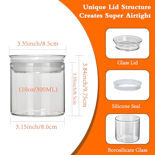 ZENS Glass Jars with Airtight Lid