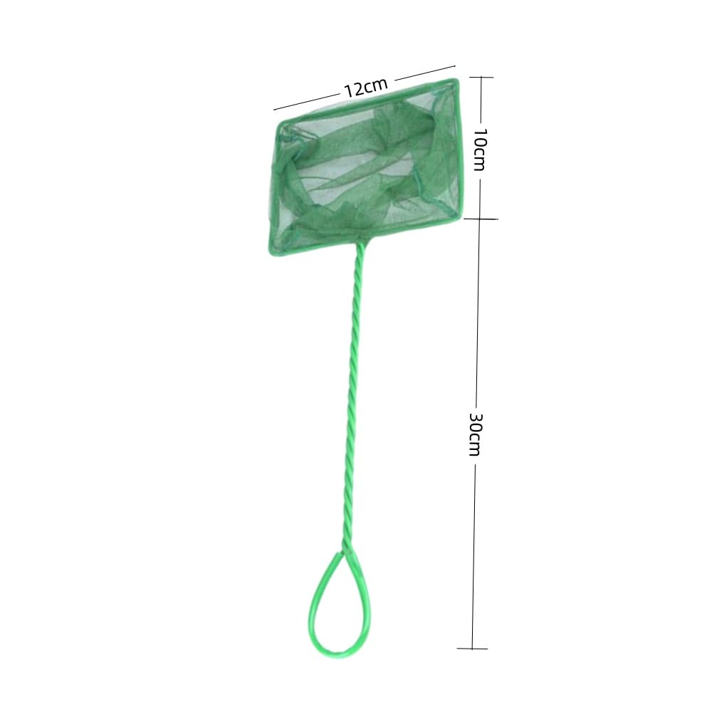 GYWHOOFT Green Aquarium Net 30 x 12 cm Fine Mesh Fishing Net for Fish - Image 2