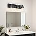 IZORRO Bathroom Vanity Light Fixture, 3-Light 22 Inch Matte Black Bathroom Light Fixtures Over Mirror, with Clear Glass Shade, Modern Farmhouse Vanity Lights, Rustic Restroom Lighting Fixtures