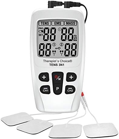 Therapist’s Choice® TENS3N1 Dual Channel, Digital Combo with TENS, EMS and Massage with Accessories, White image 5