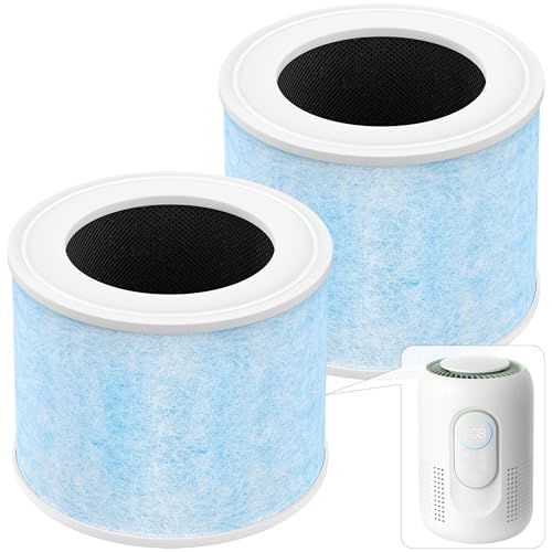 Image of 4-in-1 Air Filter Compatible with Momcozy Nursery Air Purifier, H13 True HEPA Filter with Activated Carbon, 2 Pack