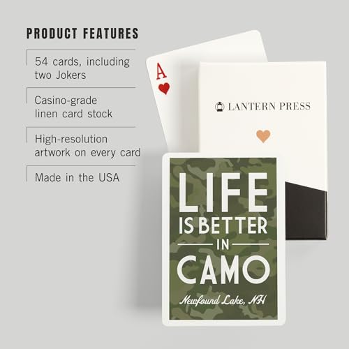 Baraja de Poker Lantern Press 52 Cartas Tamaño Poker miniatura 3