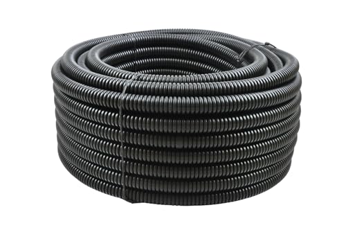 Wellrohr UV-Beständig, Länge: 15 m, Durchmesser Ø 14.5mm innen, Ungeschlitzt, Härtedruck 750N, Leerrohr für erdkabel, Kabelschutz, Schutzrohr für Elektroinstallation