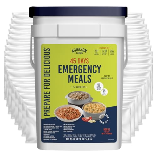 Augason Farms 45 Day Emergency Food Supply Kit, Dehydrated Meal Survival Food Bucket for 1 Person - 281 Servings - Image 3