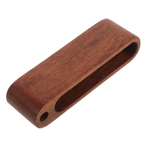 HOUDERCO ウタン木製ビジネスカードホルダー 卓上用名刺スタンド 大容量滑らかエッジ シンプルデザイン にも オフィス兼用