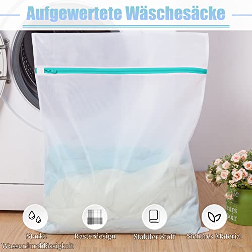Scettar 2 Stück 110x90cm wäschenetz groß，wäschenetze für waschmaschine，Feinmaschiger Wäschesack groß mit reißverschluss，wäschesack xxlfür Vorhänge, Steppdecken, Daunenjacken, Laken, Mäntel