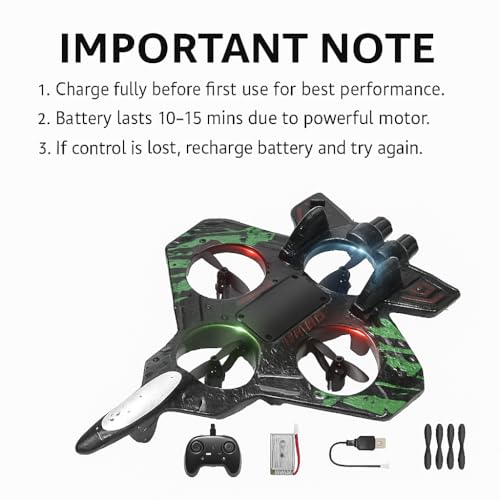 Image of Foam Remote Control RC Planes for Kids, RC Airplane Fighter Jet with Light, 360 Flip Fighter Jet Toys, Stunt Roll, Airplane Toy(Blue).