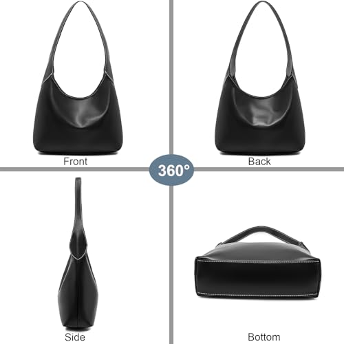 NIUEIMEE ZHOU Hobo Bags for Women Soft Vegan Leather Shoulder Handbag Slouchy Designer Tote Purses4