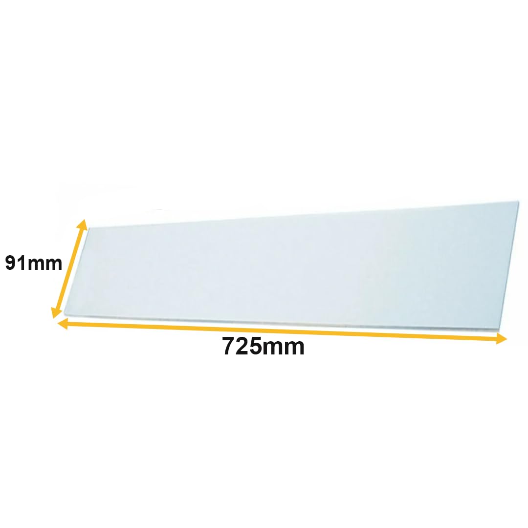 Pizzaofentür, Glas, hitzebeständig, hohe Temperaturen, kompatibel mit Zanolli 725 x 91 x 6 & CRIS0028