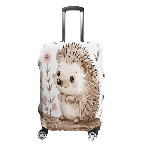 Housse de protection valise motif hérisson pour vacances et voyages M