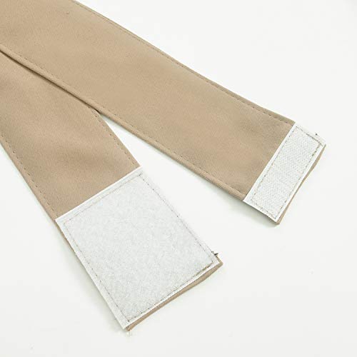 Aquazolax Blackout French Door Curtain Window Treatment for Privacy Heavy-Duty Thermal Insulated Drapery 54Wx72L Sliding Glass Door Panels with Bonus Adjustable Tieback - 1 Panel, Taupe/Khaki