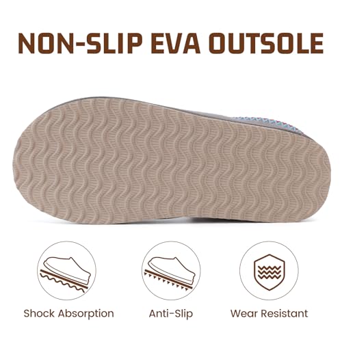 Image of Women's Slippers Fuzzy Cozy Short Ankle Shoes Indoor and Outdoor Mules Furry Warm House Slippers for Woman Cute Fluffy Clogs