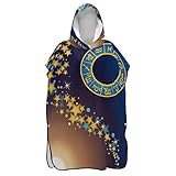 Dimensiones: 106 x 80 cm, talla única (para niños mayores y adultos). (longitud delantera: 106 cm; longitud de espalda: 112 cm; ancho: 85 cm.