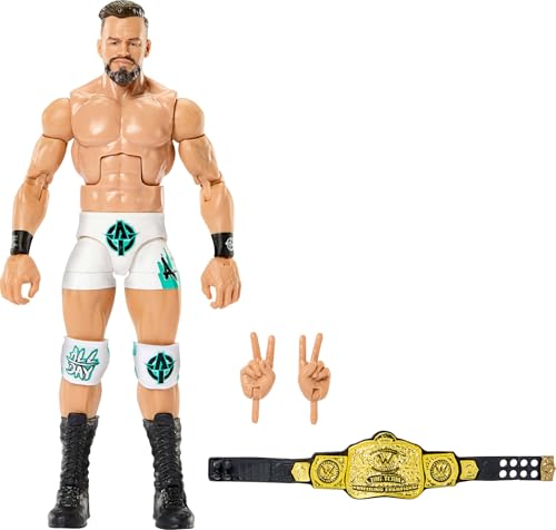 Austin Theory figurine WWE Elite 121 Mattel avec ceinture de lutte