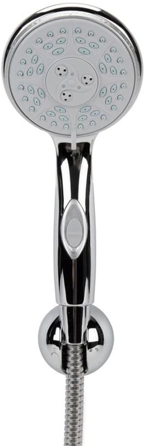 Camco 43713 RV Shower Head Kit with On/Off Switch and 60" Flexible Shower Hose (Chrome)