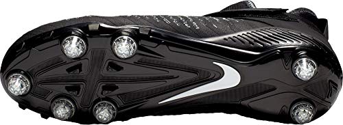 Nike Men's Alpha Menace Pro 2 D Football Cleats - Black/White,11.5M US2