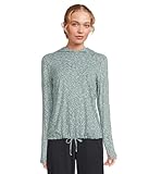 Mountain Hardwear Women's Crater Lake Long Sleeve Hoody, Ice Shadow Peaks Print, X-Large