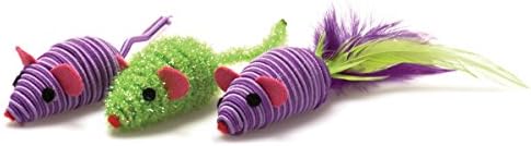Our Pets Three Twined Mice Catnip Toys for Indoor Cats