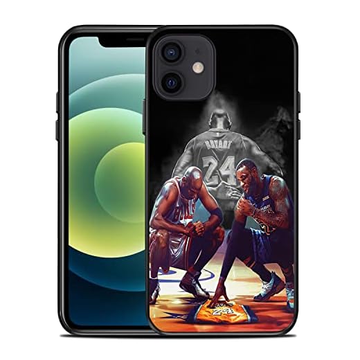 wrlgz Compatible with iPhone 12/12 Pro Case, Basketball Legend Superstar Phone Case for Boys Girls Basketball Fans, Soft TPU Shockproof Anti-Scratch Case Designed for iPhone 12/12 Pro 6.1"