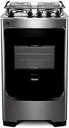 Fogão Consul 4 bocas cor Inox com acendimento automático - CFO4NAR BIVOLT