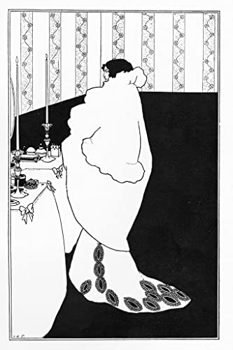 Affiche de salon La Dame aux Camélias Aubrey Beardsley impression toile 60x90