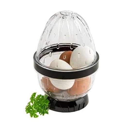 EZ EGGS Hard Boiled Egg Peeler, 3 Egg Capacity – Handheld Specialty Kitchen Tool Peels Egg Shells in Seconds (As Seen on TV)