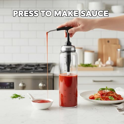 Botellas dispensadoras de sin goteo de vidrio pack de 2 dispensador de tomate y salsa de soja medidor 7