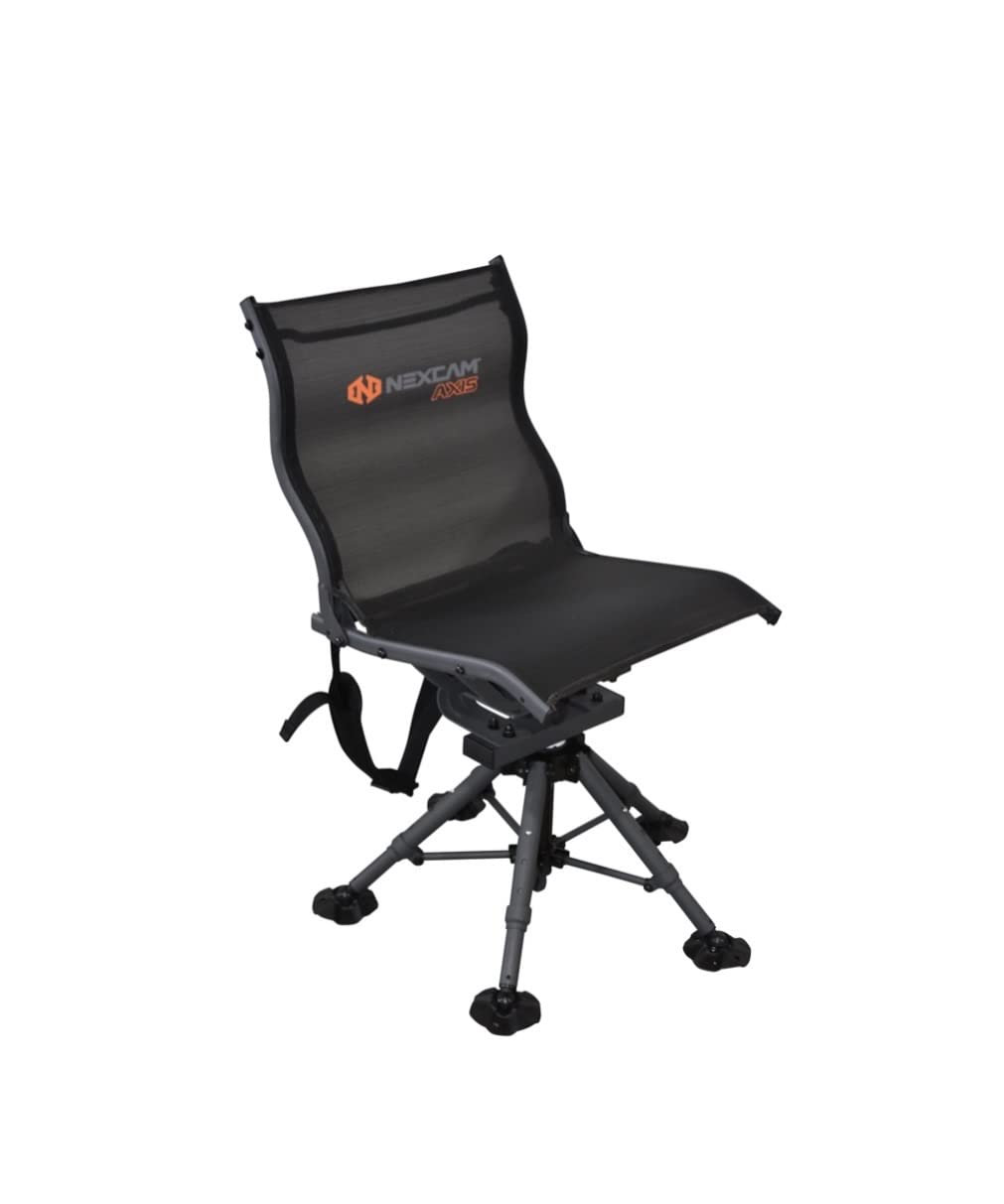 NEXCAM AXIS RG 360 Explorer With V2 Shooting Rest - Rocking Chair With Dual-axis Swivel and Tilting - for Camp, Fish, Hunt - Patent Pending