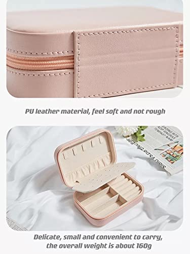 People Jewelry Box For Ring, Pendant, Earring, Necklace, Bracelet Organizer Storage Holder Organizer Travel Jewelry Case For Women,Girl's Gift(Laser Sliver) #TOP4