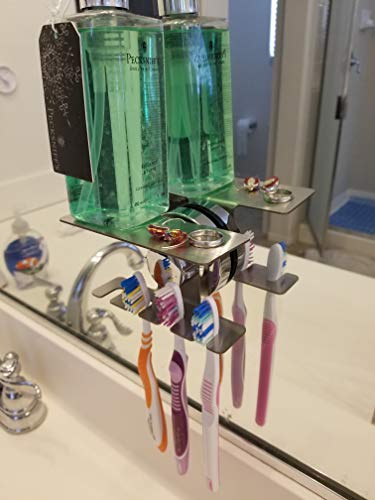 Toothbrush Holder Jewelry Toothpaste Razor Organizer Suction Cup, Mirror, Tile, Wall Mounted, Gift For Bathroom Shower, Does Not Fall Bathroom Accessories #TOP1