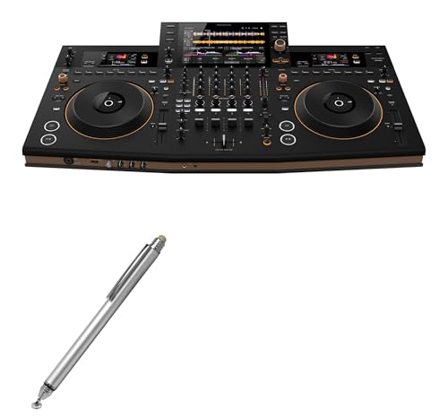 BoxWave Stylus Pen Compatible with Pioneer DJ Opus-Quad - DualTip Capacitive Stylus, Fiber Tip Disc Tip Capacitive Stylus Pen - Metallic Silver