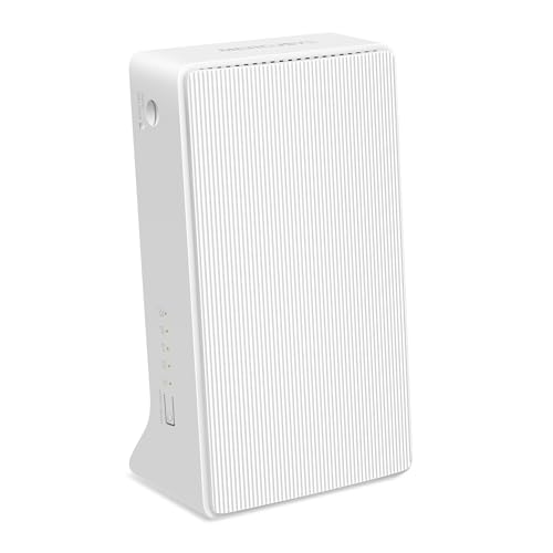 Mercusys MB130-4G LTE Router, 4G Router unterstützt SIM Karten, 4G Cat4 bis zu 150 Mbit/s, WLAN Dual Band AC1200, 2X 100 Mbps Ports, Plug and Play, bis zu 64 Geräte, MERCUSYS App