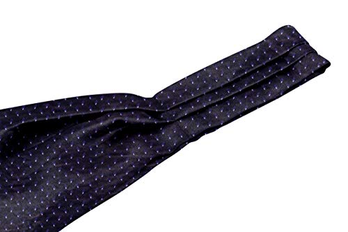 Image of BLACKSMITH Jacquard Microfiber Neckwear Ascot and Matching Pocket Square Set for Men