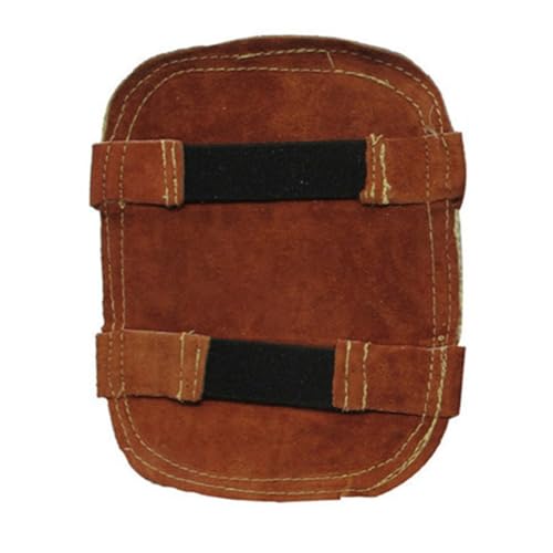 Lawnoval Protector de mano de soldadura con aluminio reflectante y piel de vaca para resistencia a altas temperaturas y protección contra quemaduras, 16,5 x 19 cm, 1 unidad