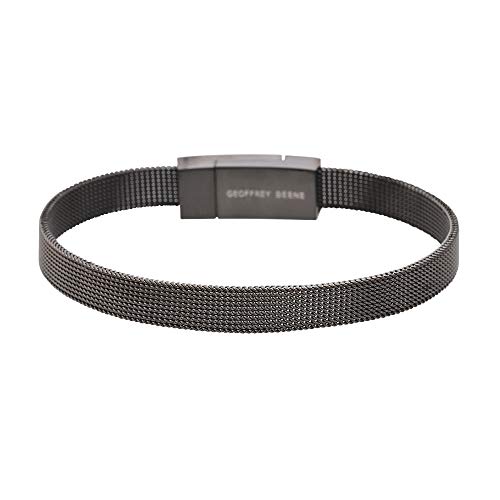 Geoffrey Beene Stainless Steel Men's Mesh Bracelet #TOP27
