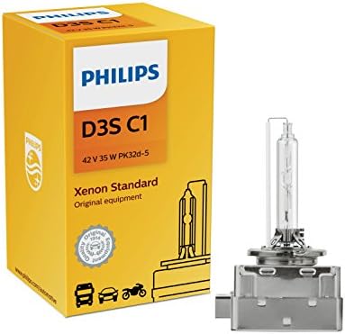 Philips 42302C1 D3S Standard Xenon HID Headlight Bulb, 1 Pack