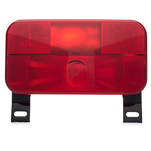 image for Lumitronics Red Surface Mount Light, License Bracket and License Light