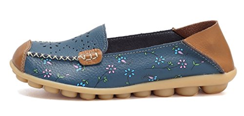 Image of VenusCelia Women's Floral Comfort Walking Flat Loafer