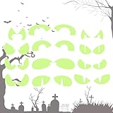 Autocollants muraux Halloween - Sticulant de batte de squelette fantôme | Spooky Pumpkin Spider Ghost Skull Bat Window Tatouages muraux pour décoration de fête d'Halloween