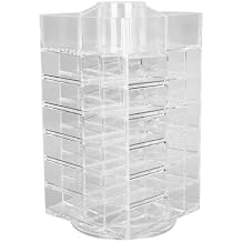 Lipstick Holder, 360 Rotating Cosmetic Lipsticks Tower Spinning Lipgloss Storage Display Holder, 53 Slots Lipsticks Organizer Clear Acrylic Cosmetic Display Case