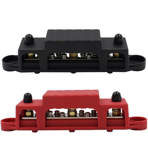 Barra colectora de 4 pernos M8 contra el caos de cables, bloque aislante de batería 250A