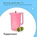 Tupperware Heritage 1 Gallon Pitcher in Soft Candy, Dishwasher Safe and BPA Free