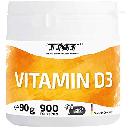 Preisvergleich Produktbild TNT Vitamin D3 Pulver (90g = 900 Portionen) MHD: 10.11.2025 Vitamin D hochdosiert 1.000 IU (=25 µg) pro Portion