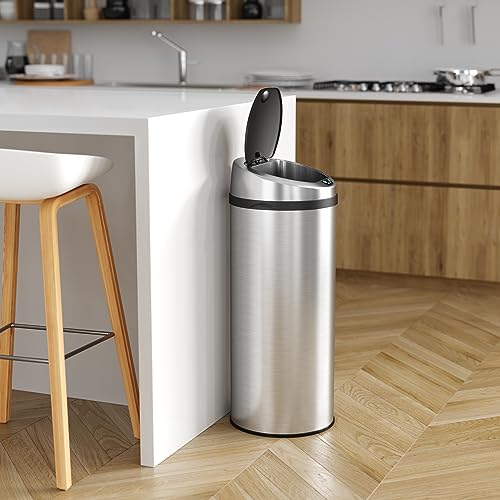 Caneca de Basura Sensor iTouchless 13 gal StainSteel miniatura 5