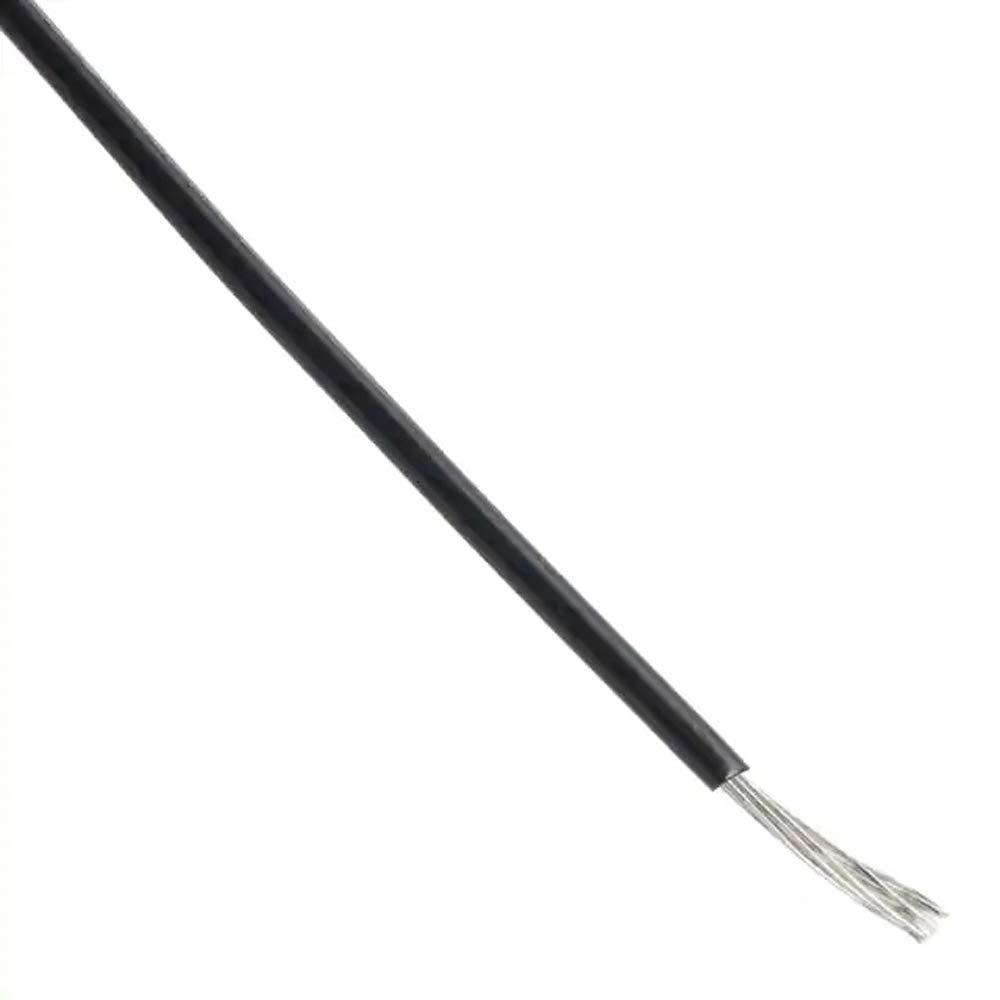 Alpha Wire Single Conductor Cables (Hook-Up Wire) 16 AWG Copper, Bare 100.0' (30.5m) 600V Black