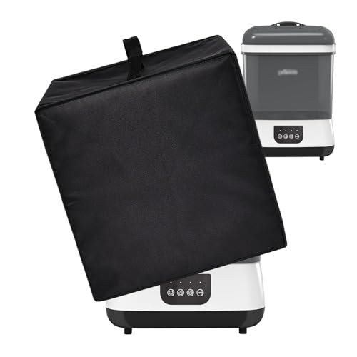 Dust Cover for Dr Brown's Baby Bottles Sterilizer, Heavy Duty Heat-Resistant Nylon Fabric Protective Bottle Dryer Cover Compatible with Dr. Brown's Baby Bottles All-in-One Sterilizer and Dryer (Black)