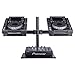 Headliner Avalon Dual CDJ Stand fits most CDJ players; Adjustable Arms Elevates CDJs above other DJ Equipment, Turntables, DJ Mixers (HL22000)