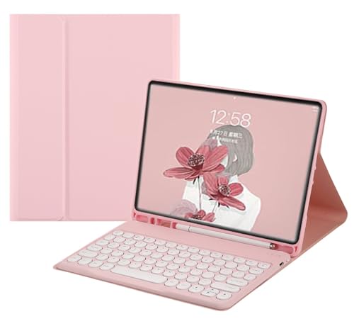 Amazon.co.jp: Galaxy Tab S11 11インチ用の キーボードケース 丸型