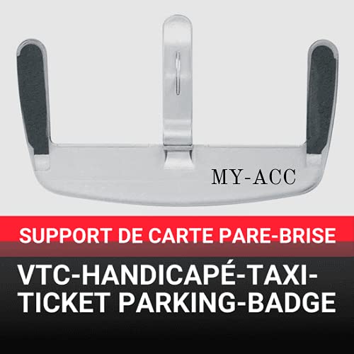 Support Pare-brise Aimanté Pour Carte Taxi - Amovible Et Discret - Conception Française - Anti-vol - Noir