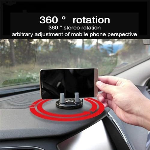 Image of Rotable Mobile Phone Stand | Desktop Phone Holder | Rotation Car Dashboard for Desk, Bed, Table, Office, Video Recording, Home & Online Classes. (Center Mobile Holder)